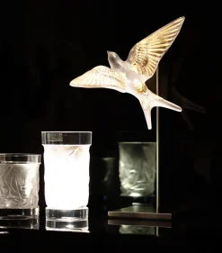 Vessière Cristaux Sculptures Et Figurines|Bestiaire|Sculpture murale hirondelle ailes levées lalique