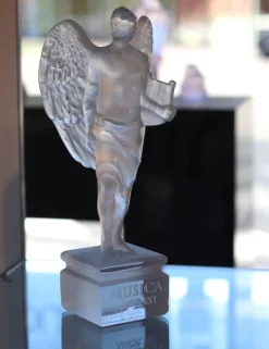 Vessière Cristaux Éditions D’Art Cristal|Sculptures Et Figurines|Sculpture music is love ange