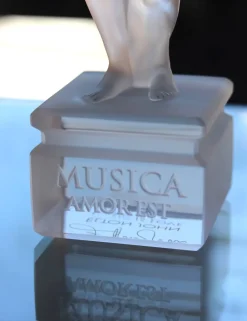 Vessière Cristaux Éditions D’Art Cristal|Sculptures Et Figurines|Sculpture music is love ange