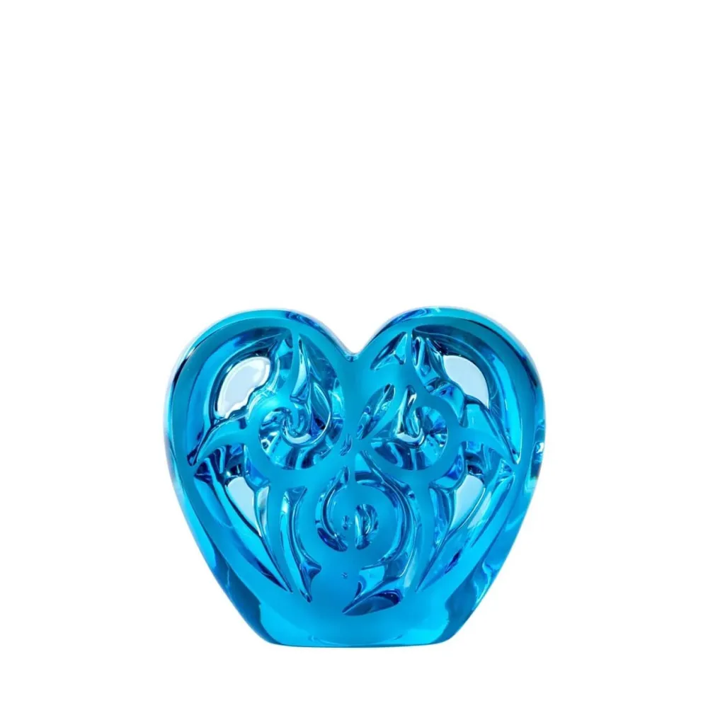 Vessière Cristaux Éditions D’Art Cristal|Sulfures, Presse-Papiers Cristal|Sculpture music is love cœur Lalique