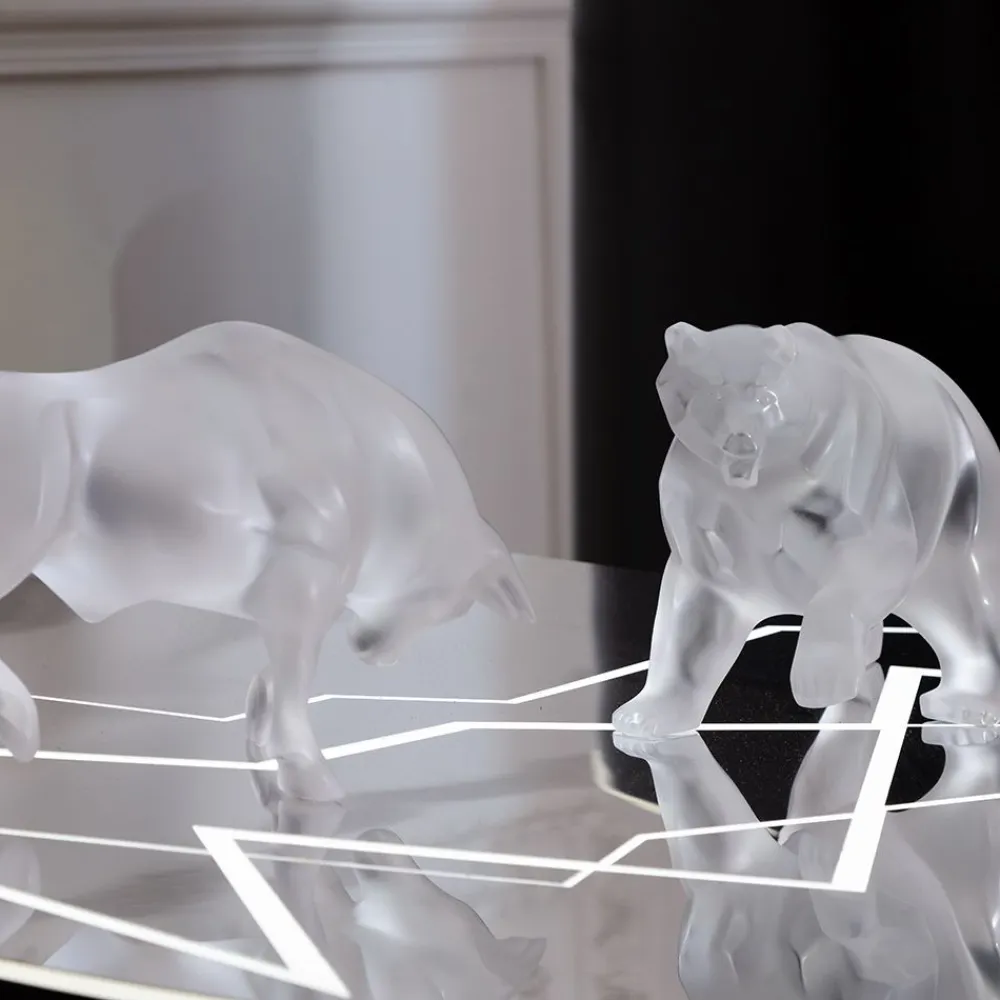 Vessière Cristaux Sculptures Et Figurines|Bestiaire|Sculpture ours lalique