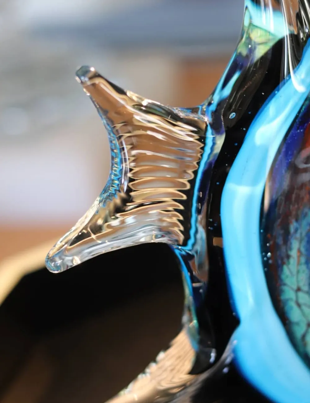 Vessière Cristaux Animaux Cristal|Sculptures Cristal|Sculpture poisson œil de Neptune