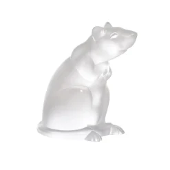 Vessière Cristaux Animaux Cristal|Sculptures Et Figurines|Sculpture rat lalique