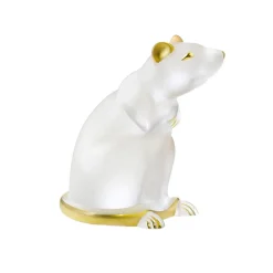 Vessière Cristaux Animaux Cristal|Sculptures Et Figurines|Sculpture rat lalique