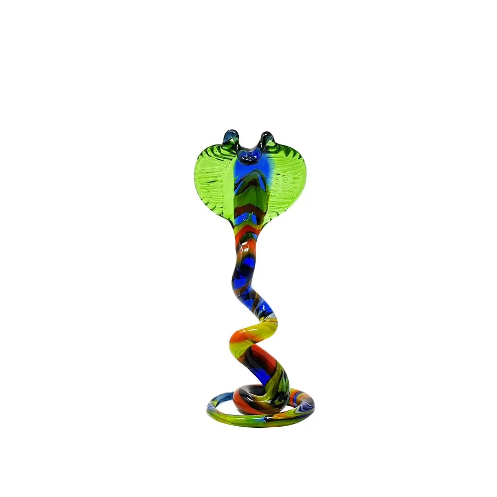Vessière Cristaux Bestiaire|Animaux Cristal|Sculpture serpent cobra humoristique