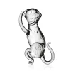 Vessière Cristaux Animaux Cristal|Bestiaire|Sculpture singe cristal zodiaque chinois