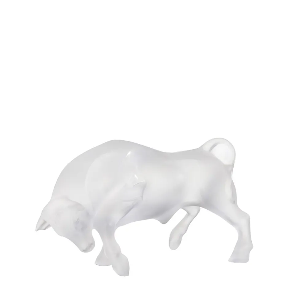 Vessière Cristaux Sculptures Et Figurines|Bestiaire|Sculpture taureau lalique