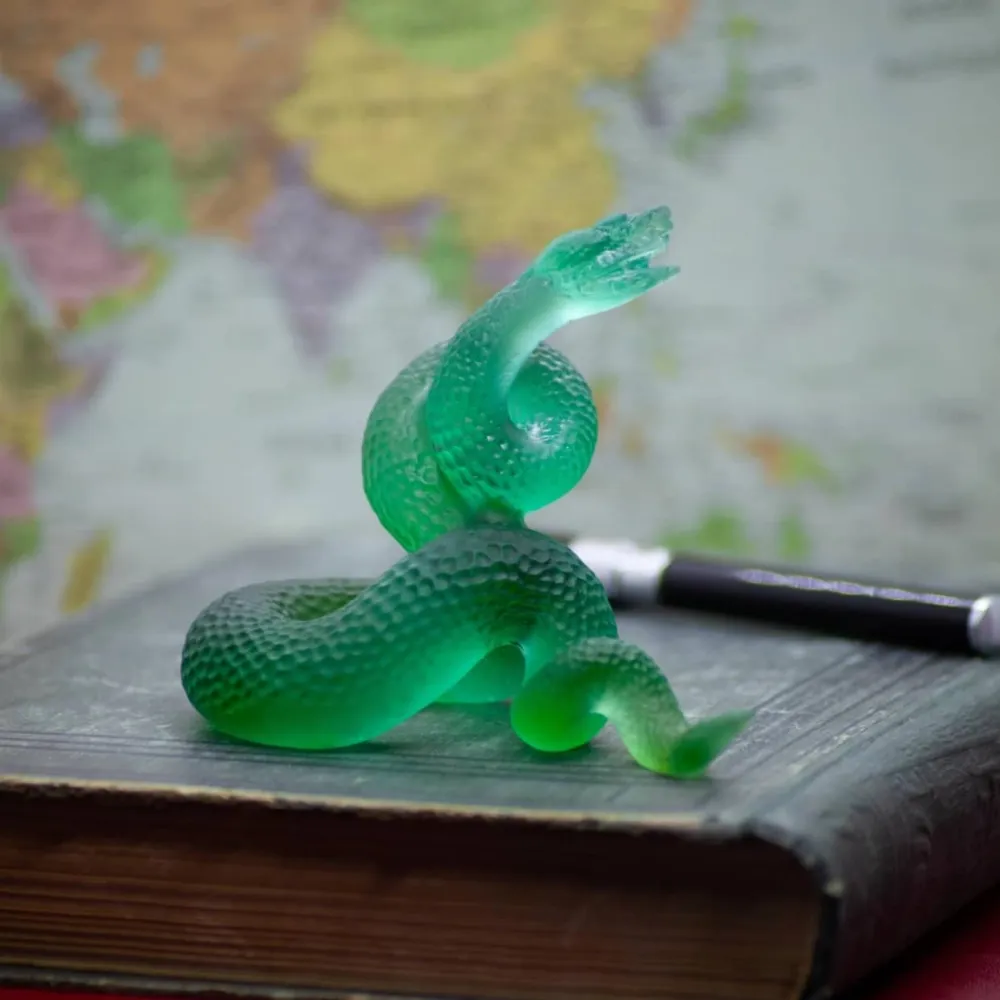 Vessière Cristaux Editions D’Art|Bestiaire|Serpent zodiaque 2025 vert Daum