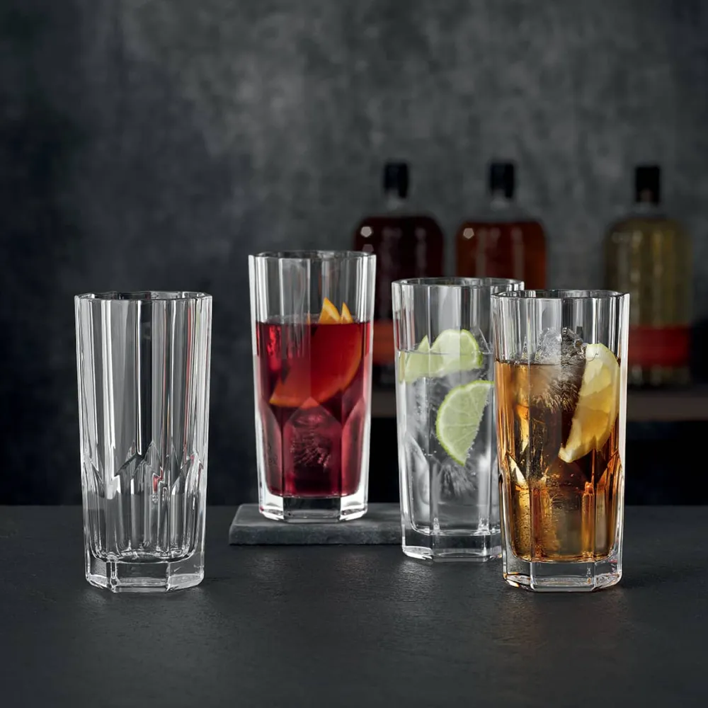 Vessière Cristaux Coffrets Verres Cristal|Verre En Cristal Taillé|Set 4 chopes Aspen longdrink Nachtmann