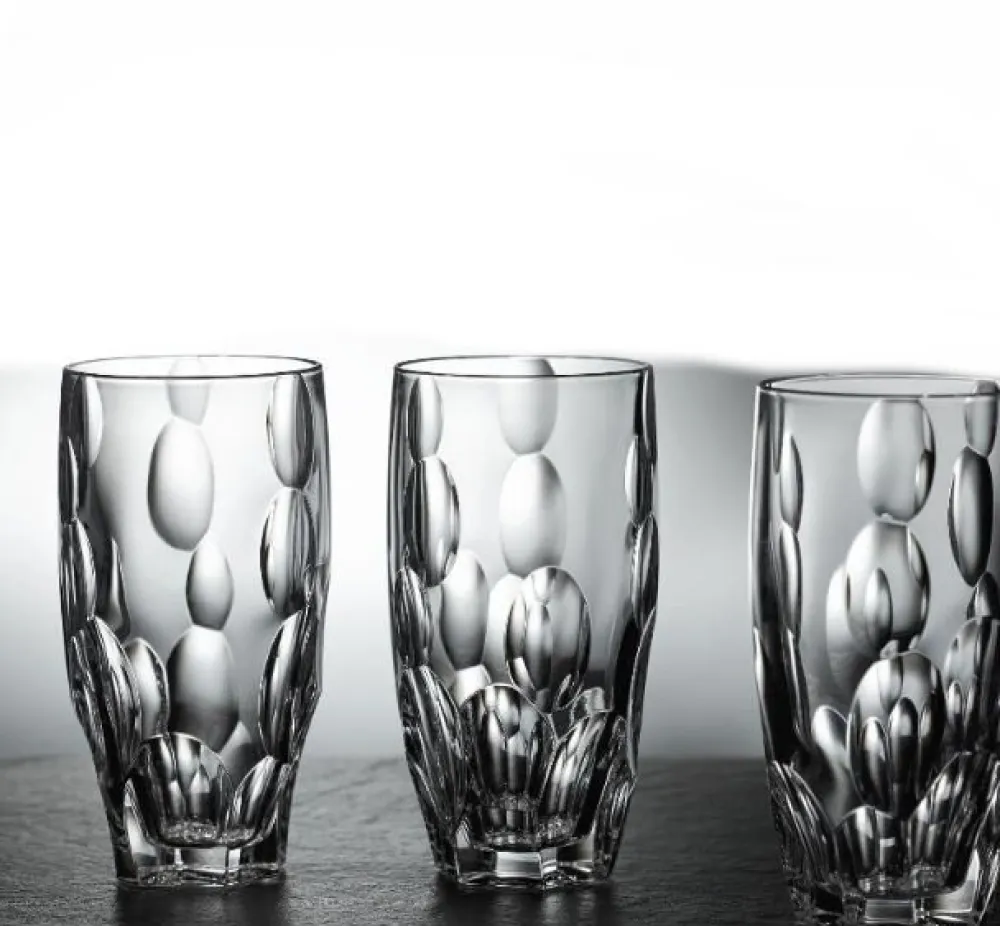 Vessière Cristaux Verre À Bière|Art De La Table|Set 4 chopes cristal sphere