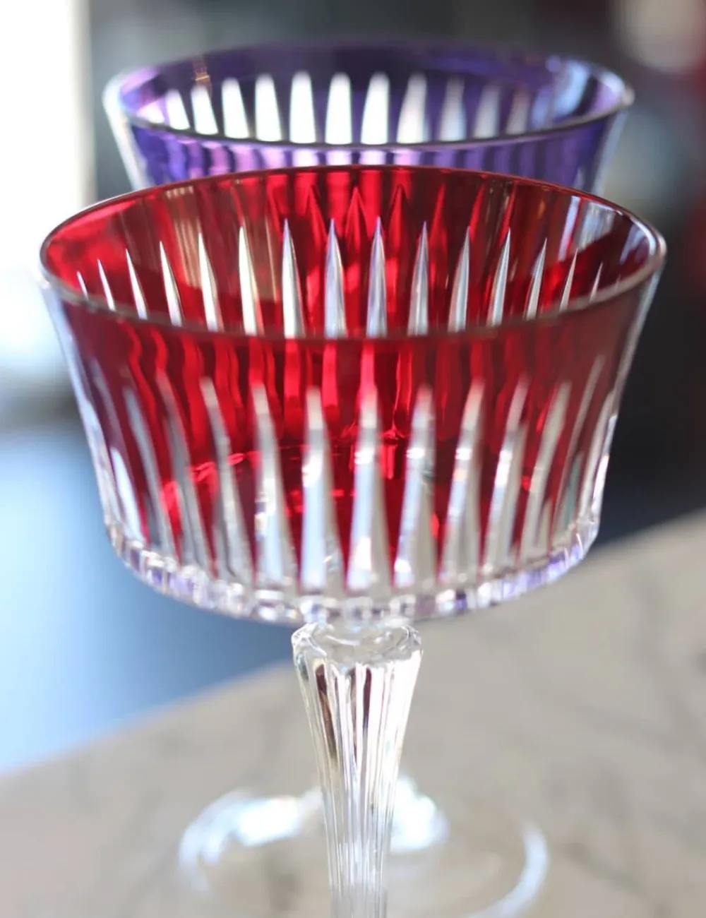 Vessière Cristaux Coffrets Verres Cristal|Flûte Champagne|Set 6 coupes champagne couleur timeless