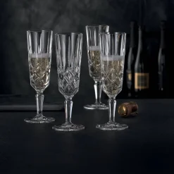 Vessière Cristaux Art De La Table|Flûte Champagne|Set 4 Flûtes cristal noblesse nachtmann