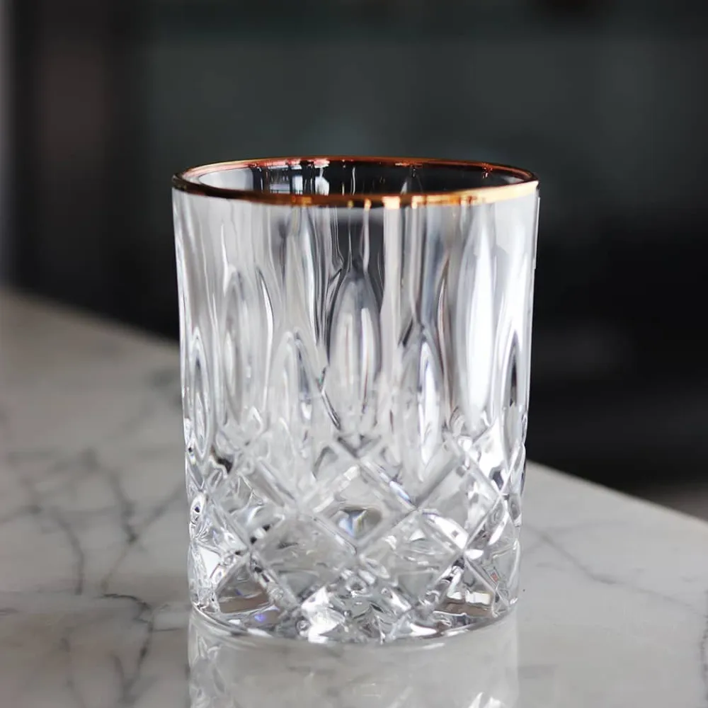 Vessière Cristaux Art De La Table|Verre À Whisky|Set 4 gobelets cristal or noblesse nachtmann