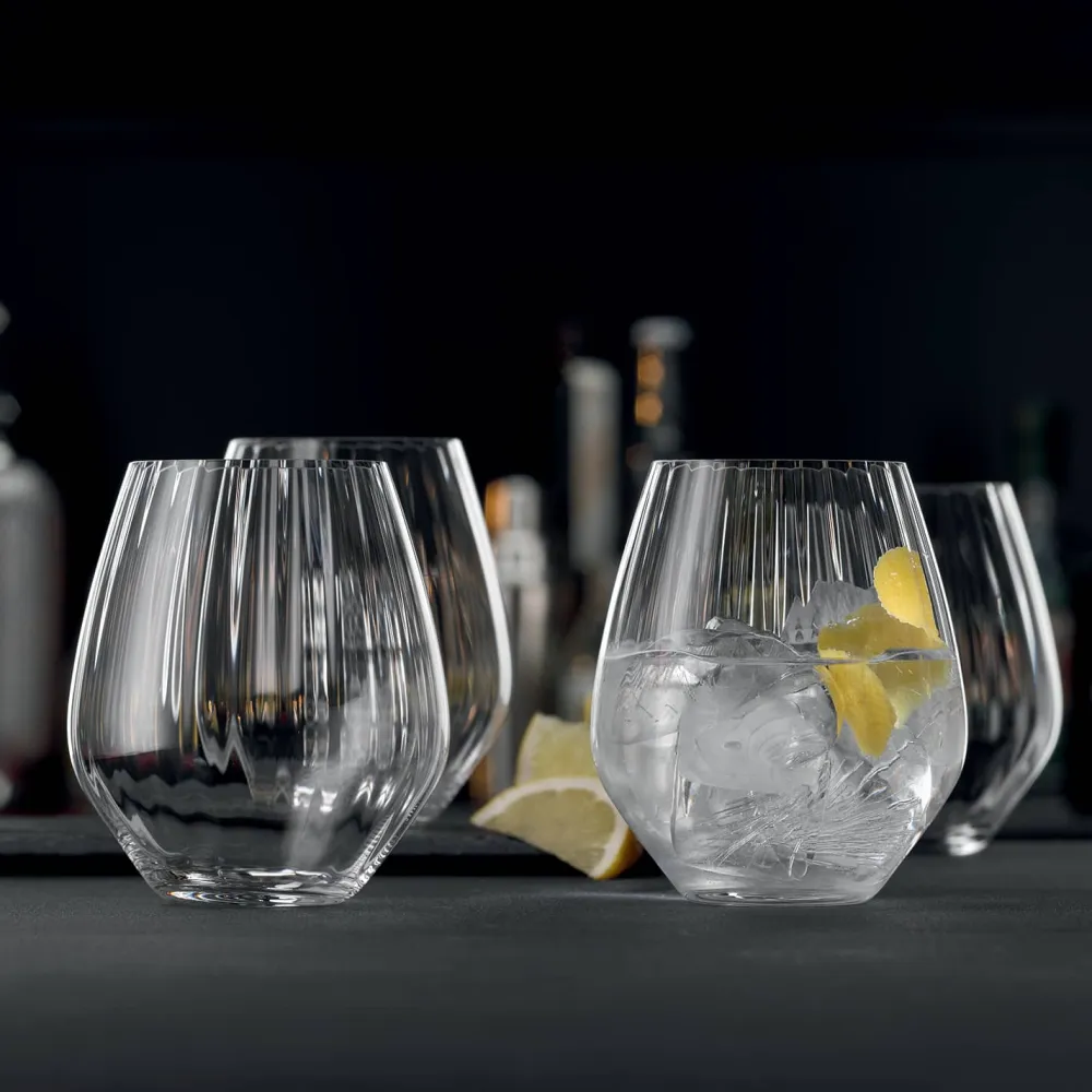 Vessière Cristaux Art De La Table|Verre À Whisky|Set 4 gobelets Gin Tonic Spiegelau