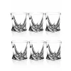 Vessière Cristaux Verre À Whisky|Coffrets Verres Cristal|Set 6 gobelets quadro cristal de bohême