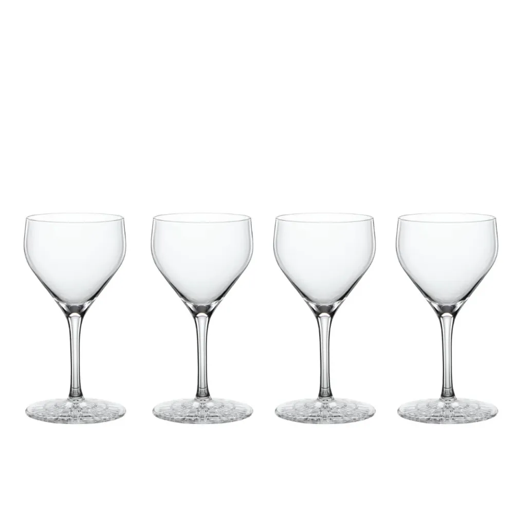 Vessière Cristaux Art De La Table|Verre À Pied|Set 4 verres cocktail Nick & Nora perfect serve