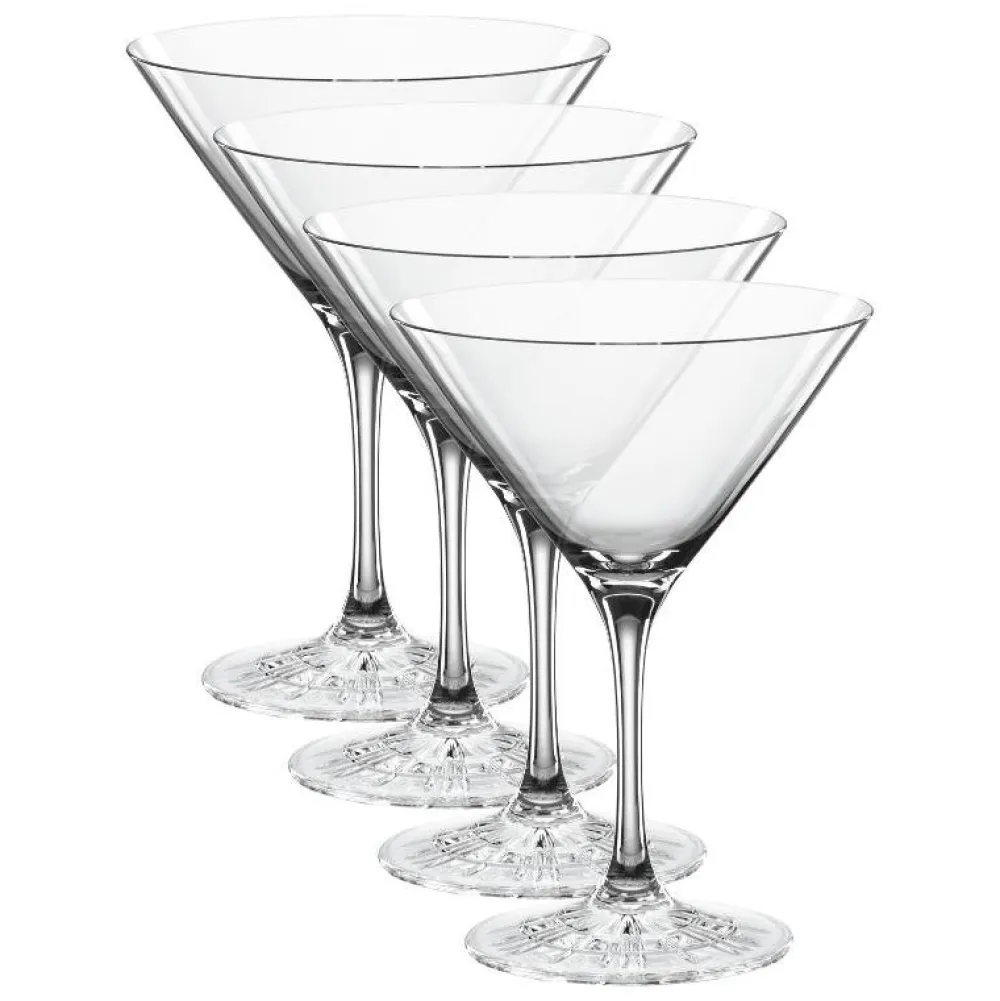 Vessière Cristaux Art De La Table|Coffrets Verres Cristal|Set 4 verres martini perfect serve spiegelau