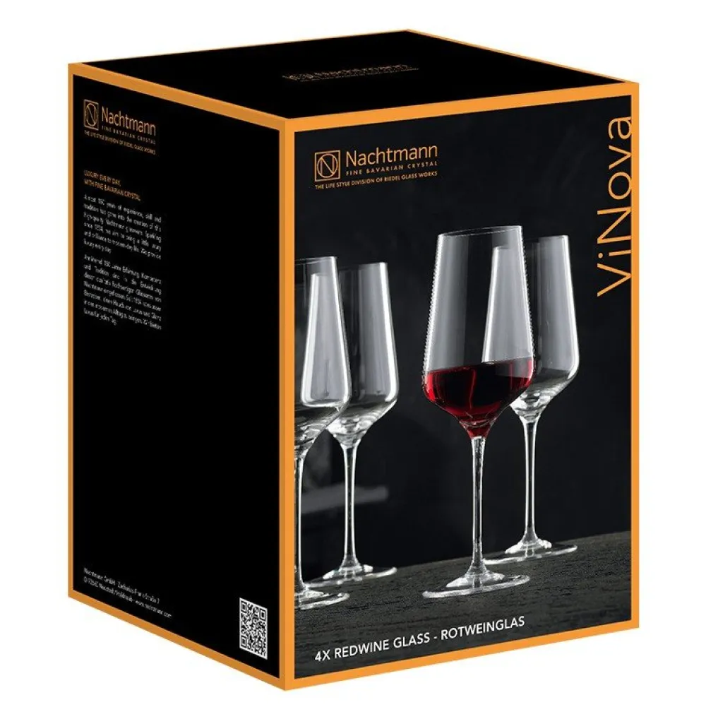 Vessière Cristaux Art De La Table|Coffrets Verres Cristal|Set 4 verres vin rouge vinova Nachtmann