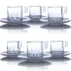 Vessière Cristaux Art De La Table|Coffrets Verres Cristal|Set espresso café cristal x6
