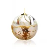 Vessière Cristaux Coupes, Coupelles Et Photophores|Lampes Cristal|Set Lampe huile cristal blanc et or + paraffine X1