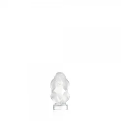 Vessière Cristaux Bestiaire|Figurines Miniature Cristal|Singe aveugle lalique