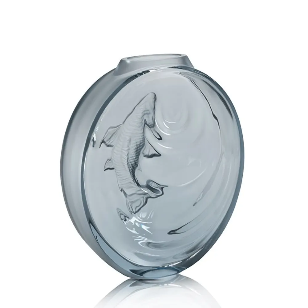 Vessière Cristaux Vases|Soliflore carpe koi lalique