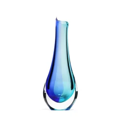 Vessière Cristaux Vases|Vases Cristal Couleur|Soliflore cristal de bohême turquoise et bleu