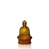 Vessière Cristaux Sculptures Cristal|Sculptures Et Figurines|Statuette petit bouddha ambre lalique