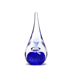 Vessière Cristaux Sulfures, Presse-Papiers|Décoration|Sulfure goutte bleue cristal