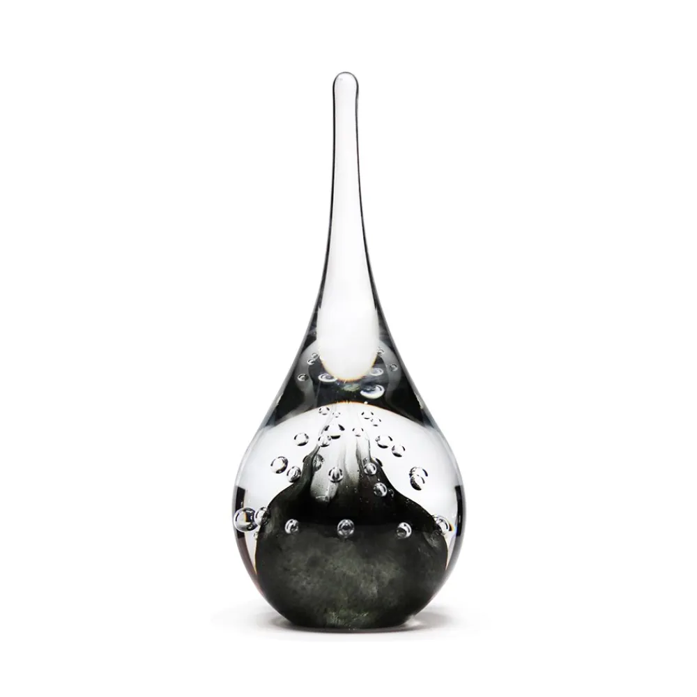 Vessière Cristaux Sulfures, Presse-Papiers|Décoration|Sulfure goutte bulle cristal noir
