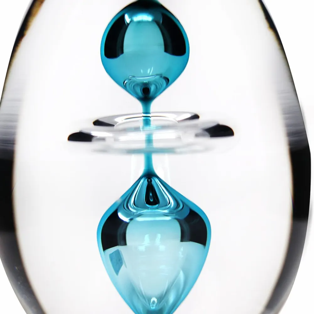 Vessière Cristaux Sulfures, Presse-Papiers|Décoration|Sulfure oeuf 3 éléments cristal turquoise