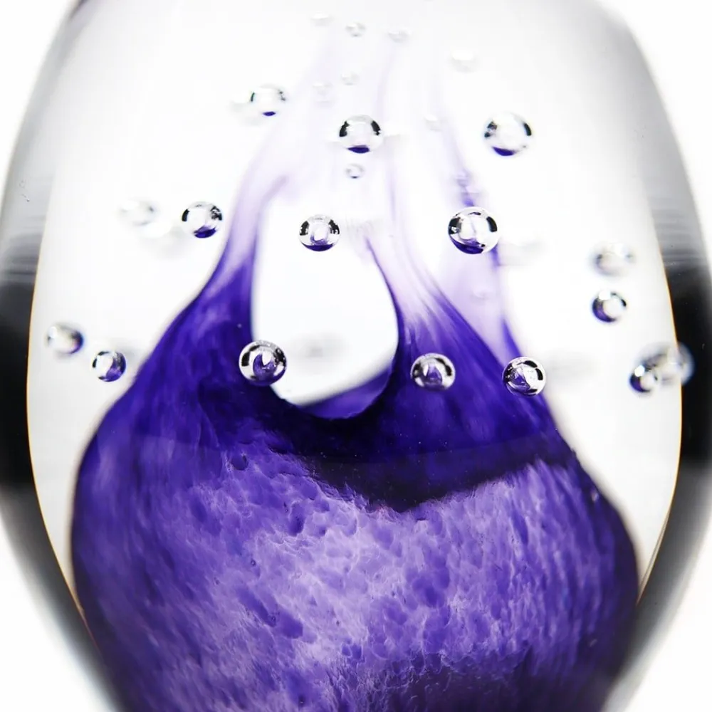 Vessière Cristaux Sulfures Cristal|Sulfures, Presse-Papiers|Sulfure oeuf bulle cristal violet