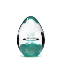Vessière Cristaux Sulfures, Presse-Papiers|Décoration|Sulfure oeuf cristal turquoise