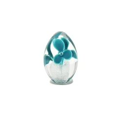 Vessière Cristaux Sulfures Cristal|Sulfures, Presse-Papiers|Sulfure oeuf fleurs turquoise cristal