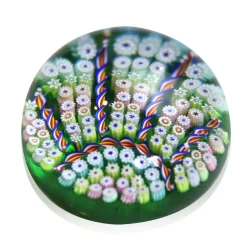 Vessière Cristaux Décoration|Sulfures Cristal|Sulfure presse-papier cristal millefiori