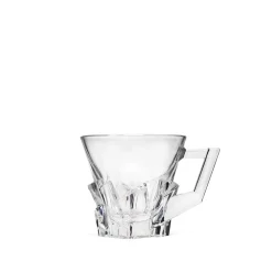 Vessière Cristaux Verre En Cristal Taillé|Art De La Table|Tasse café crack cristal de bohême