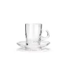 Vessière Cristaux Art De La Table|Verre En Cristal Taillé|Tasse et soucoupe monaco cristal de paris x6
