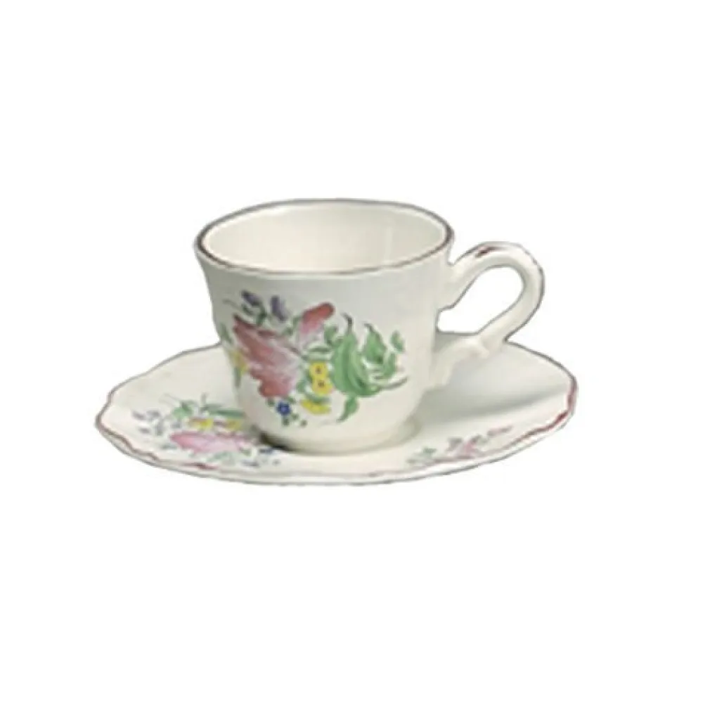 Vessière Cristaux Lunéville|Tasse thé haute reverbere fin