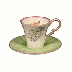 Vessière Cristaux Lunéville|Tasse the vent de fleurs lunéville
