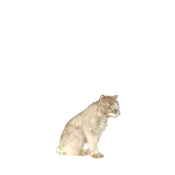 Vessière Cristaux Bestiaire|Sculptures Et Figurines|Tigre assis cristal lalique
