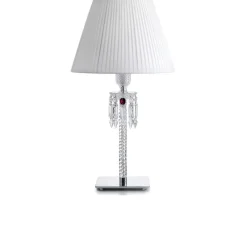 Vessière Cristaux Luminaires|Lampes Cristal|Torch lampe abat-jour blanc baccarat