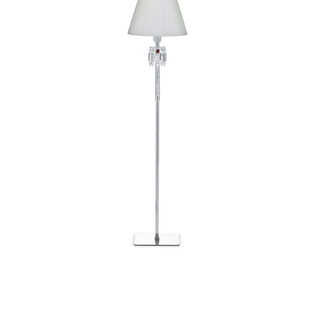 Vessière Cristaux Luminaires|Lampes Cristal|Torch liseuse et abat-jour blanc baccarat