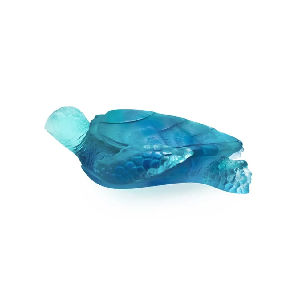 Vessière Cristaux Bestiaire|Animaux Cristal|Tortue de mer corail mm daum