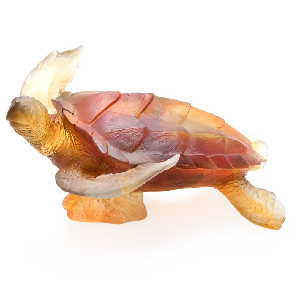 Vessière Cristaux Bestiaire|Animaux Cristal|Tortue de mer gm daum