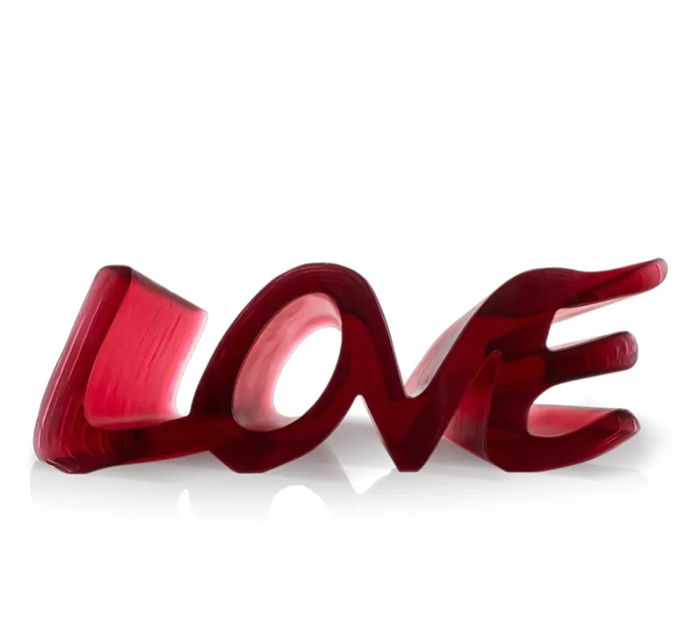 Vessière Cristaux Editions D’Art|Éditions D’Art Cristal|True love grand modèle rouge Daum