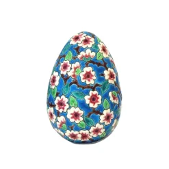 Vessière Cristaux Sulfures Cristal|Œufs|Œuf fleurs de pommiers Émaux de Longwy