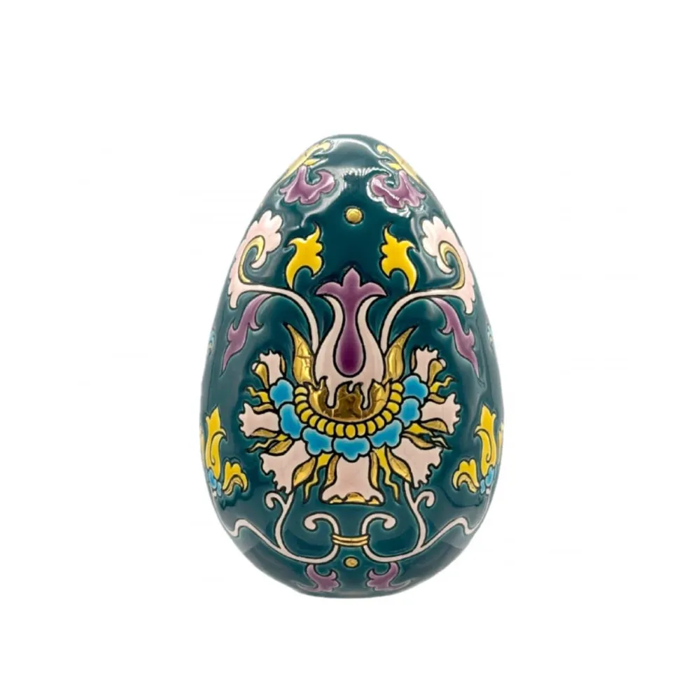 Vessière Cristaux Œufs|Sulfures Cristal|Œuf Siam Flowers Pâques Émaux de Longwy