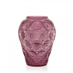Vessière Cristaux Vases|Vases Cristal Couleur|Vase anémones mm fuchsia lalique