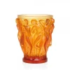 Vessière Cristaux Vases|Vases Cristal Couleur|Vase bacchantes ambre lalique