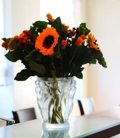 Vessière Cristaux Vases|Vases Cristal Couleur|Vase Bacchantes iconique Lalique